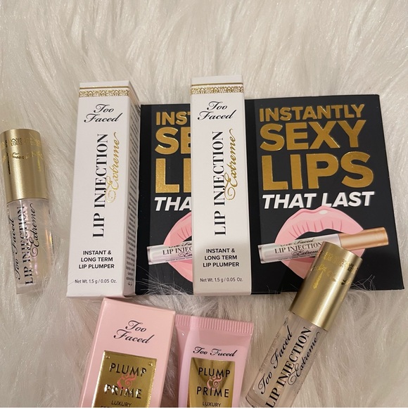 2x Too Faced Lip Injection and Plump & Prime Face Plumping Primer Serum - Picture 4 of 4